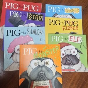 Scholastic Pig the Pug Series - Includes 9 Paperback Books.